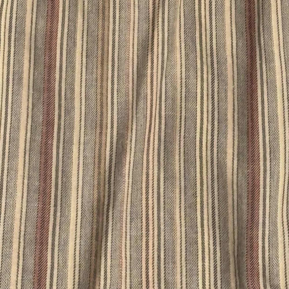 Ruff Hewn Button Down Shirt Men's L‎ Classic Fit Tan Striped Cotton NPL 16/16.5 - Picture 6 of 16